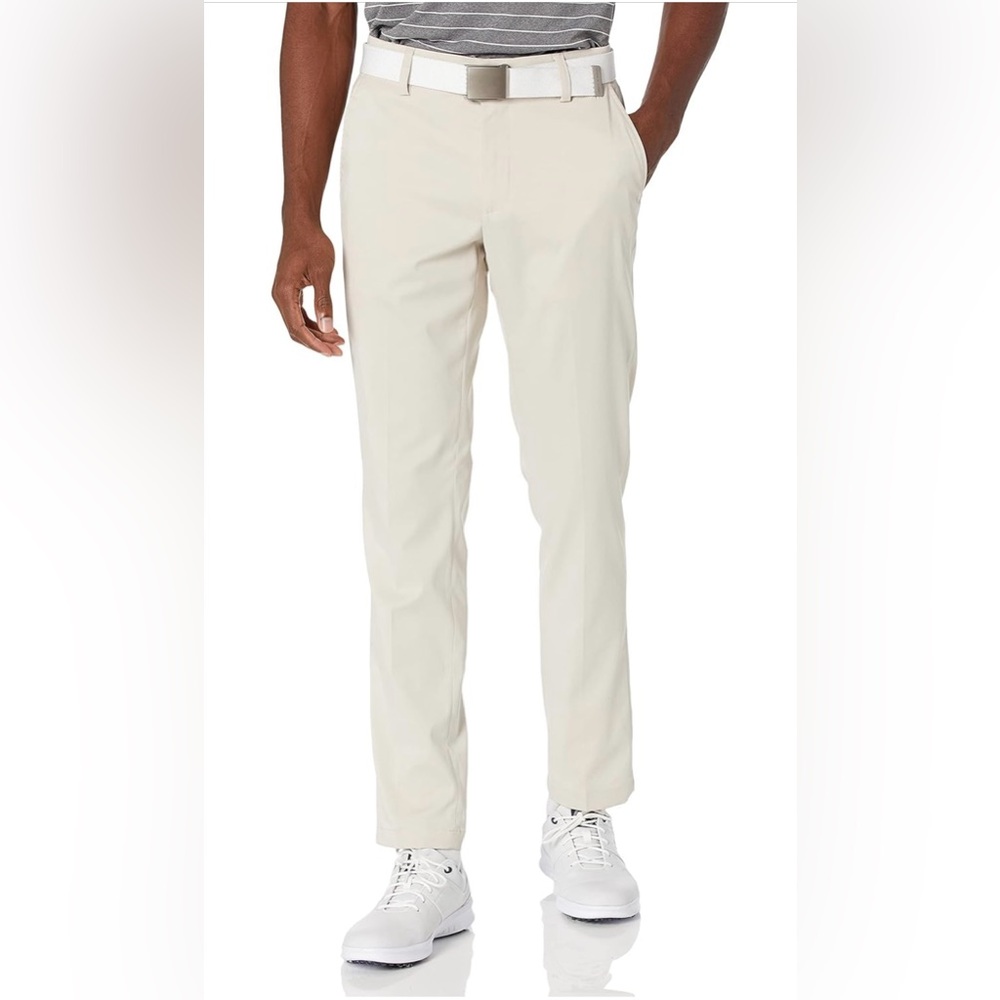 Amazon Essentials Men's Slim-Fit Stretch Golf Pant  White 29Wx30L